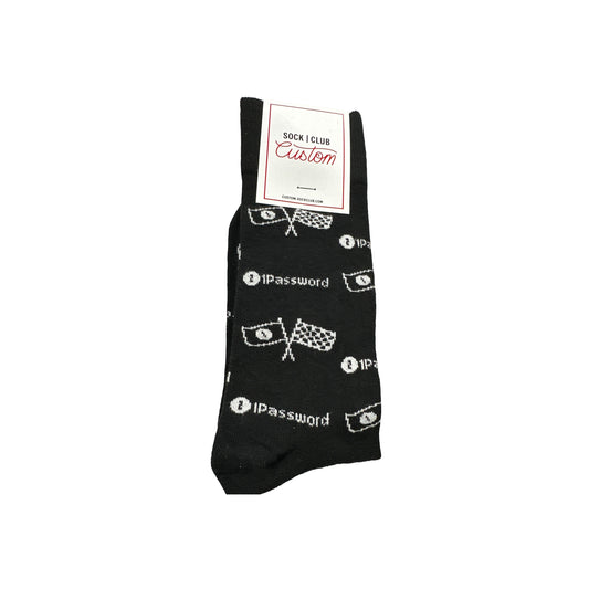 2025 1Password Checkered Flag Socks - US