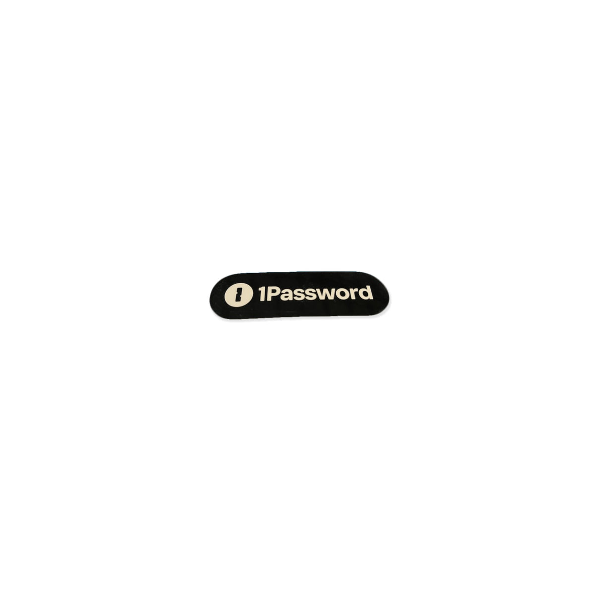 Black Logo Pill Sticker - US