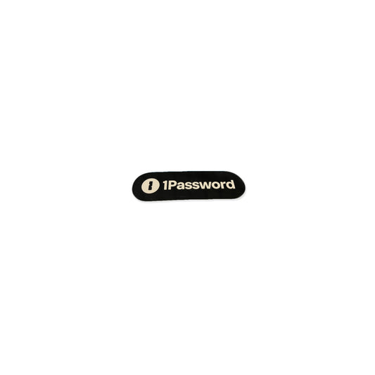 Black Logo Pill Sticker - US